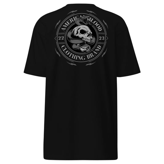 American Blood - Snake/Skull - Men’s premium heavyweight tee