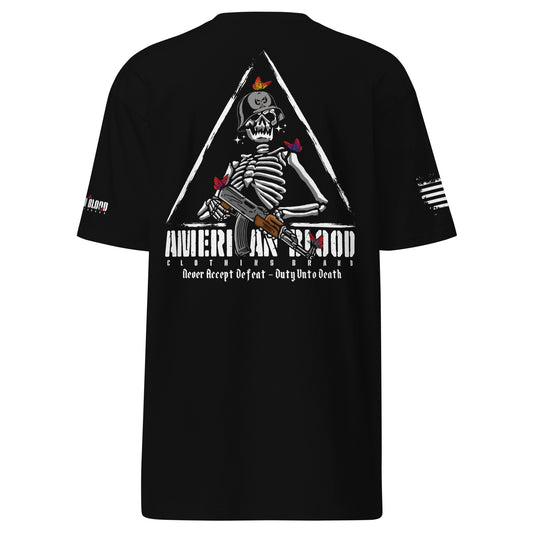 American Blood - Duty Unto Death - Men’s premium heavyweight tee