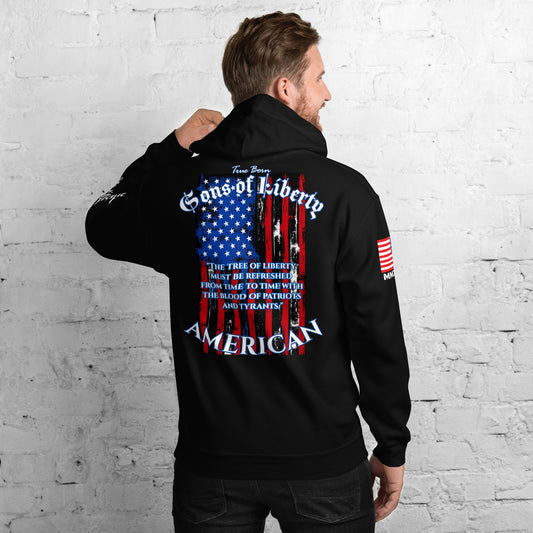 American Blood/True Born Sons of Liberty - Distress Flag - Unisex Hoodie